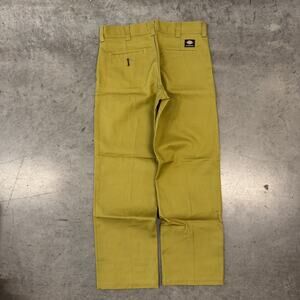 Vintage Y2K Dickies Skateboarding Loose Fit Wide Leg Flare Green 33x30